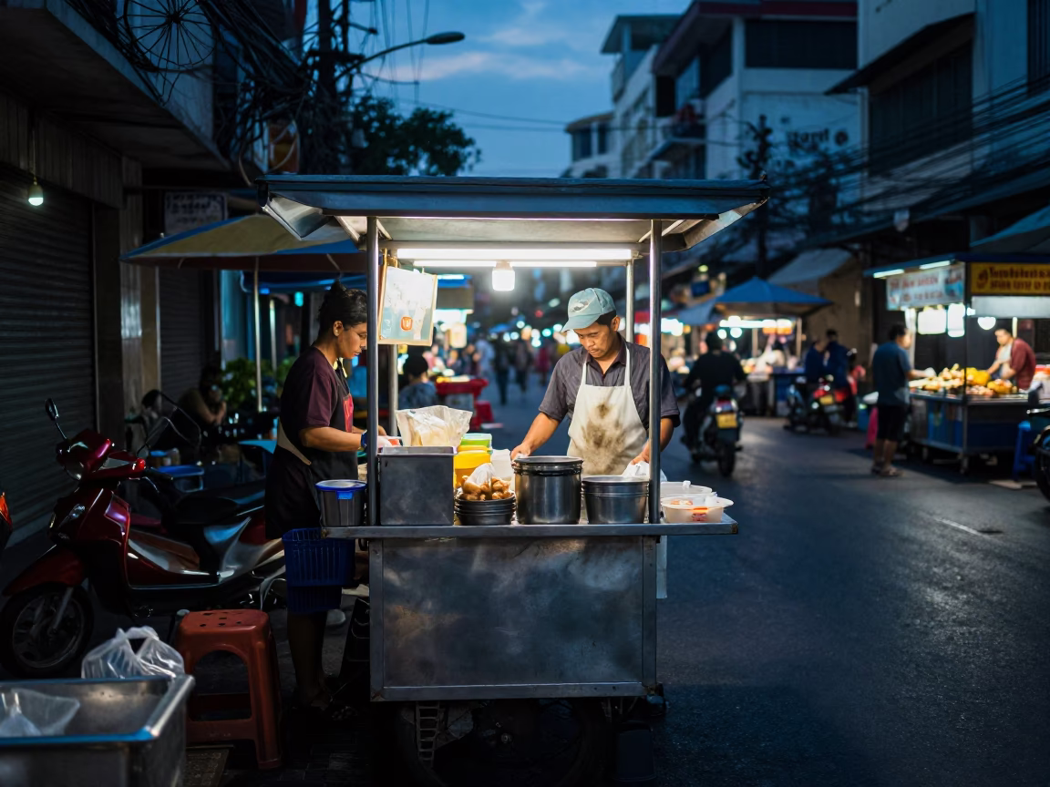 Food Stall in Ho Chi Minh City in in Ho Chi Minh City, Vietnam