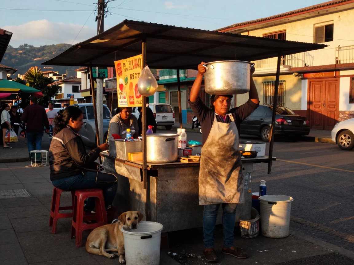 Food Stall in Medellin in in Medellin, Colombia