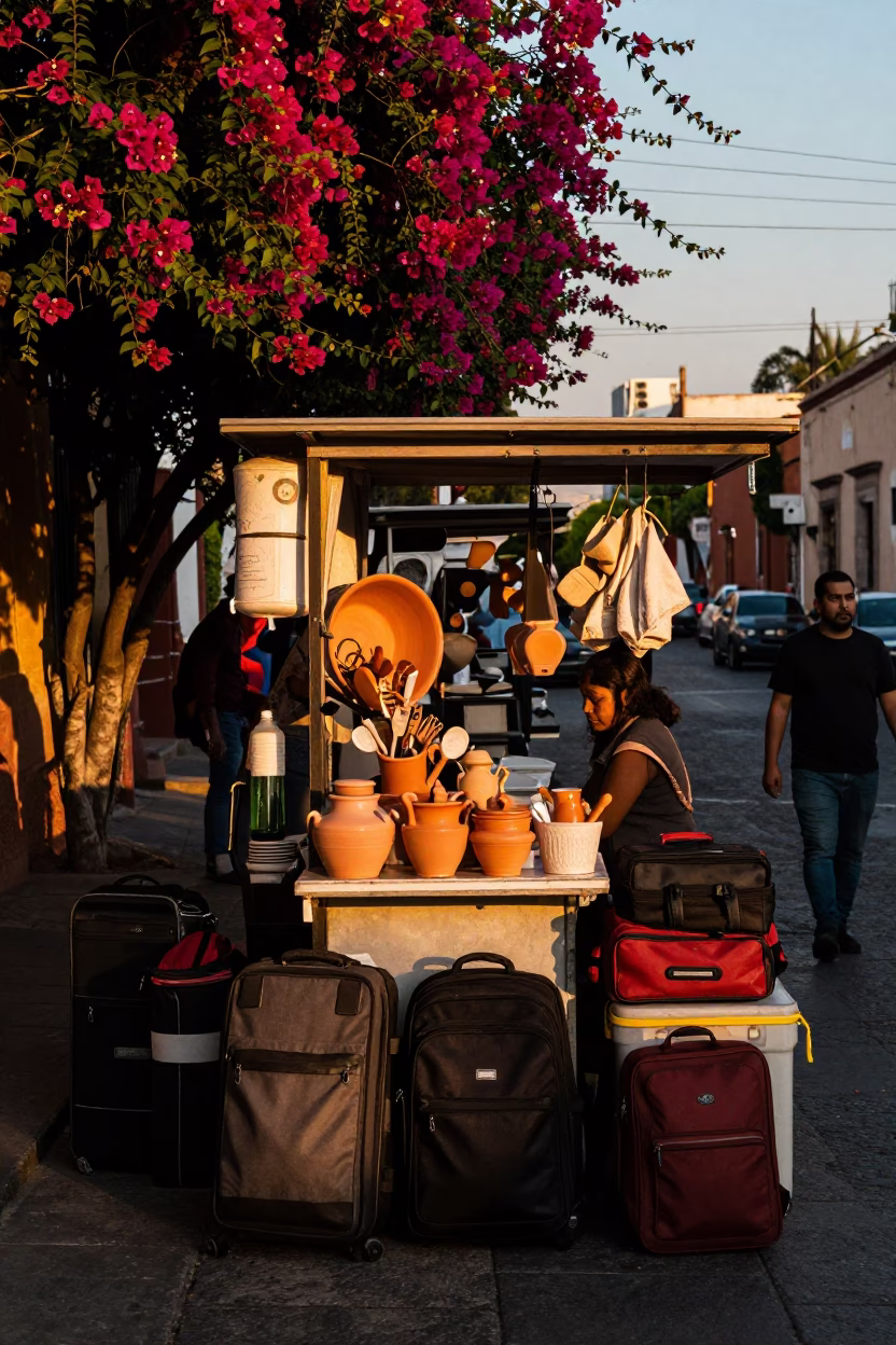 Food Stall in Mexico City in in Mexico City, Mexico