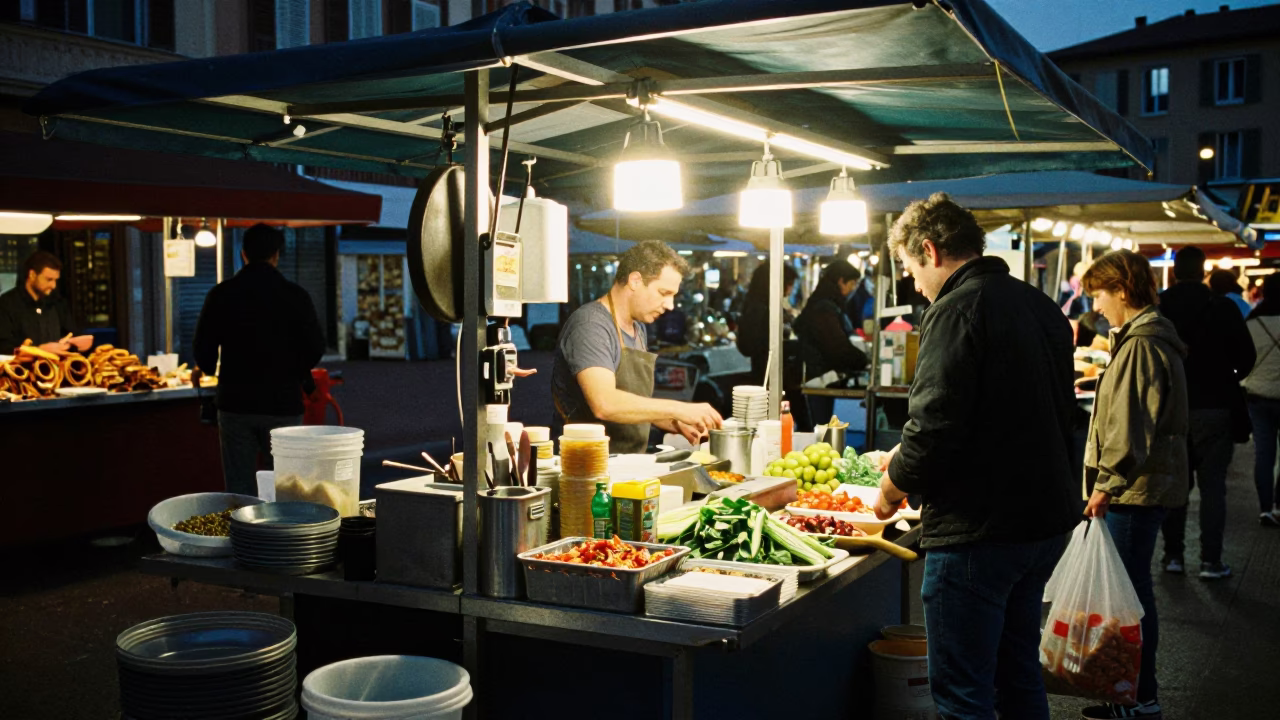 Food Stall in Nice in in Nice, France