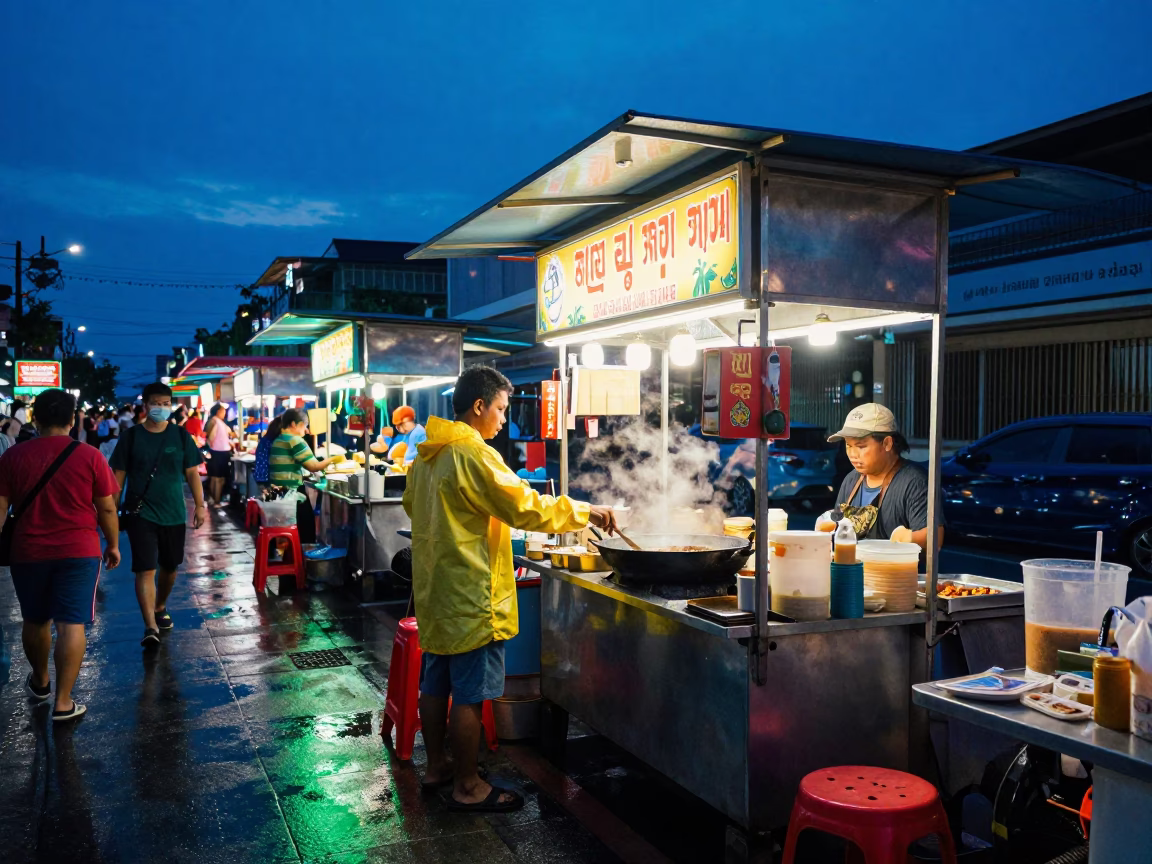 Food Stall in Phuket in in Phuket, Thailand