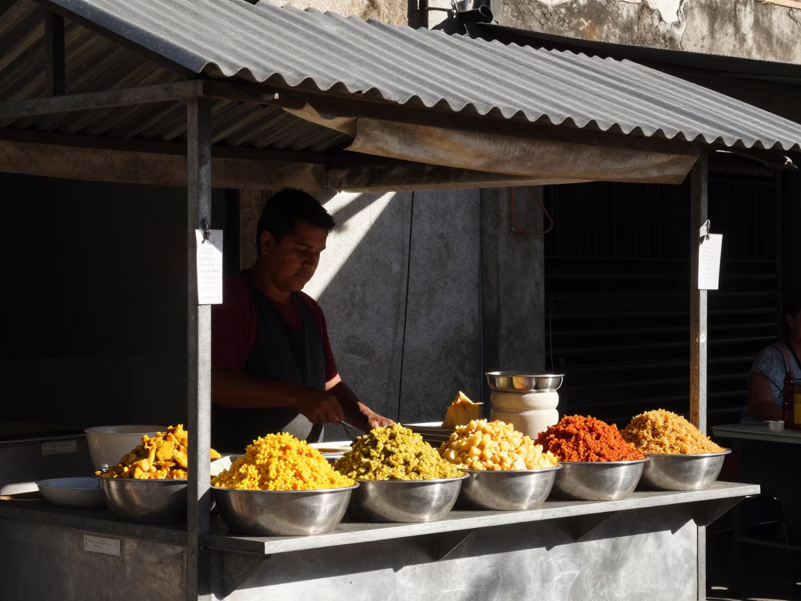 Food Stall in São Paulo in in São Paulo, Brazil