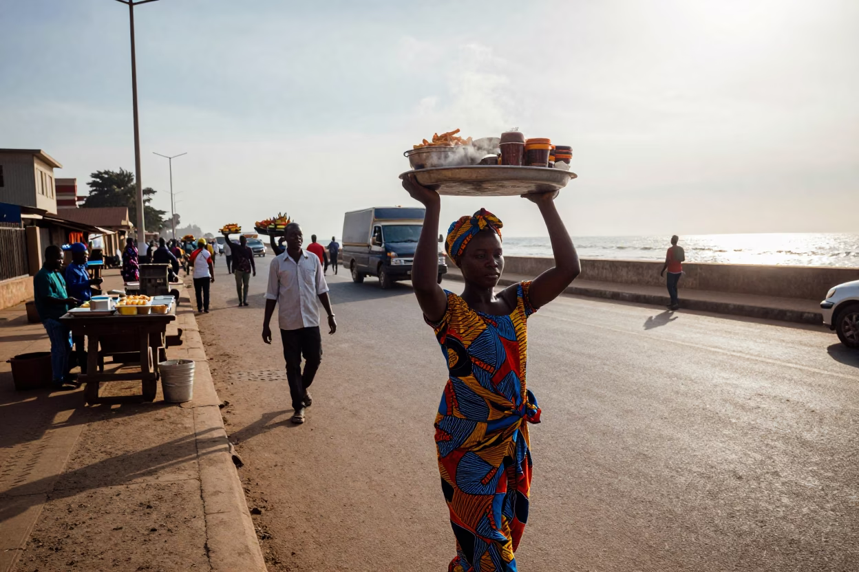 Food Tray in Accra in in Accra, Ghana