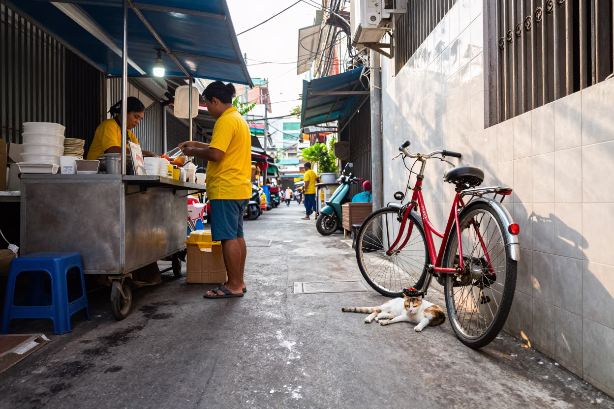 Food Vendor in Bangkok in in Bangkok, Thailand