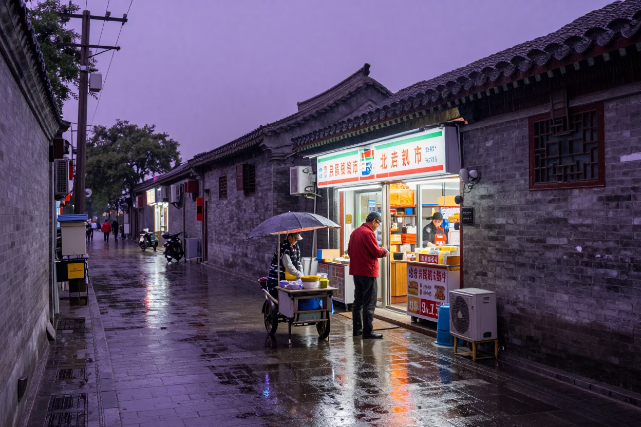 Food Vendor in Beijing in in Beijing, China