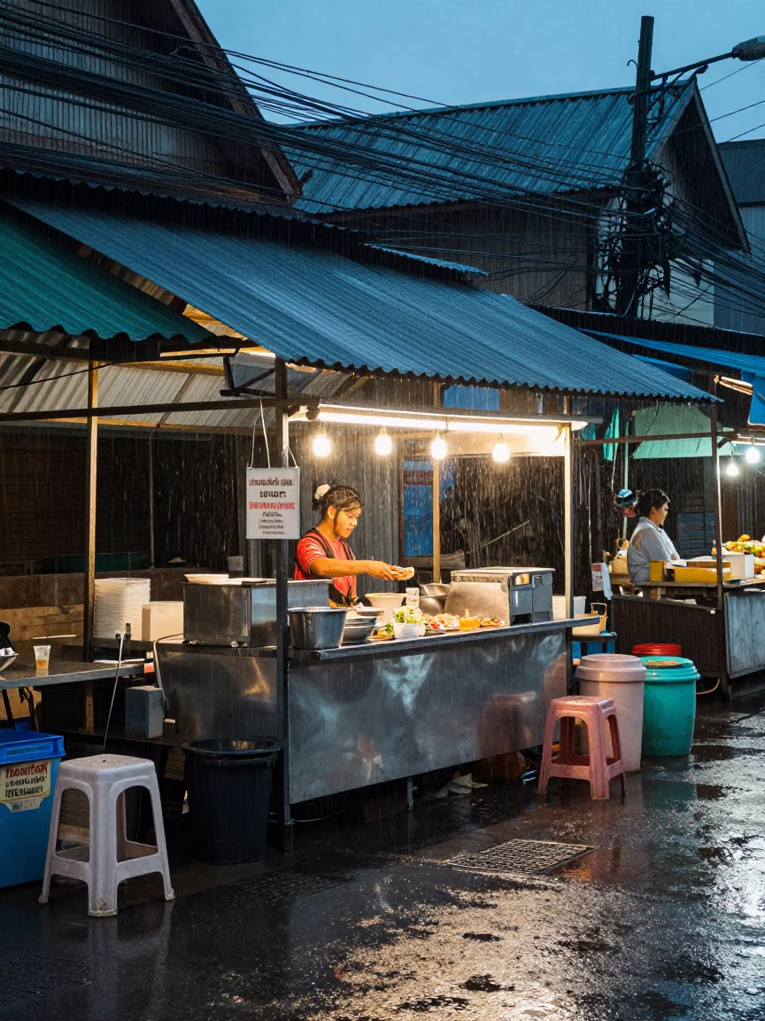 Food Vendor in Chiang Mai in in Chiang Mai, Thailand