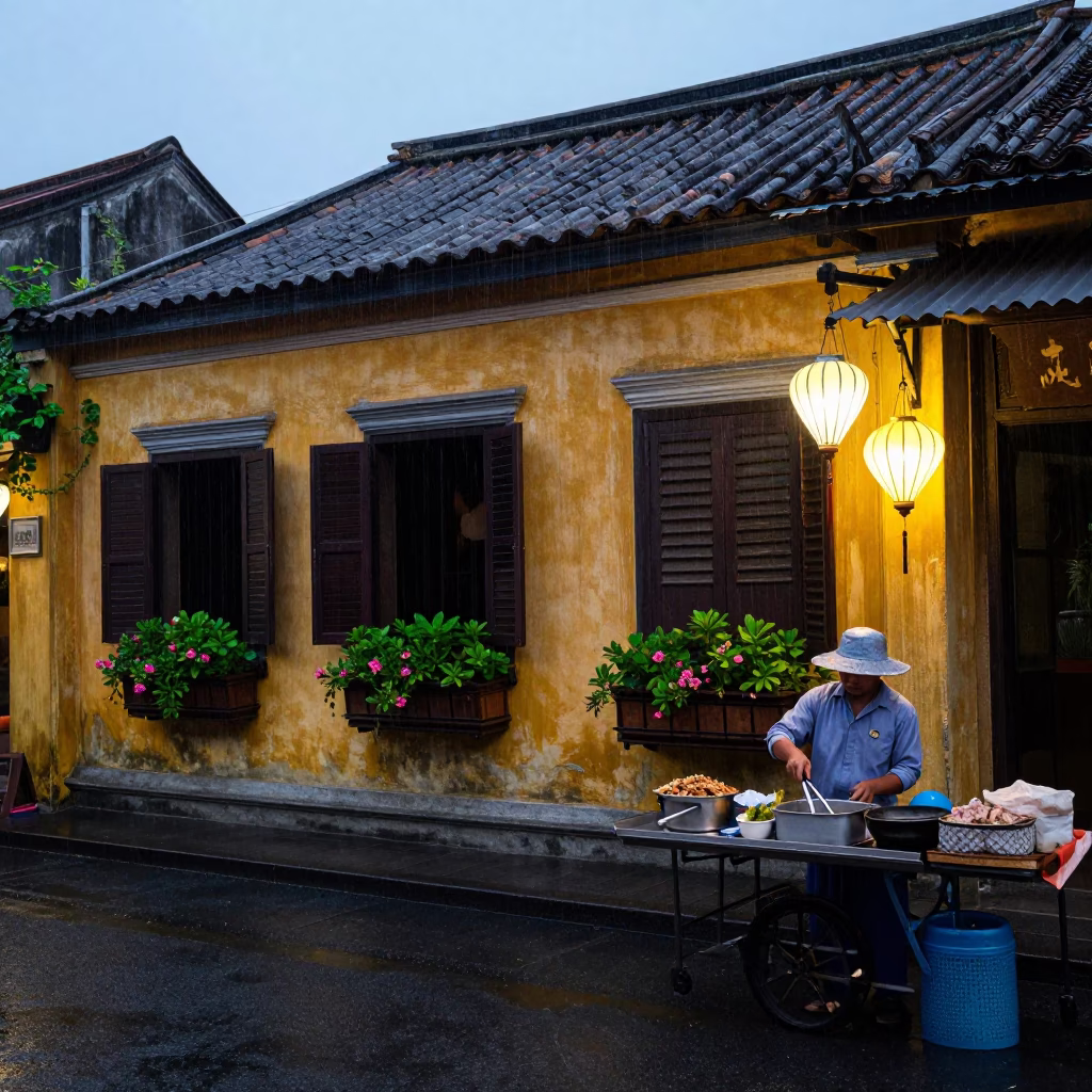 Food Vendor in Hoi An in in Hoi An, Vietnam