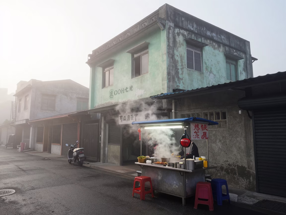 Food Vendor in Kaohsiung in in Kaohsiung, Taiwan