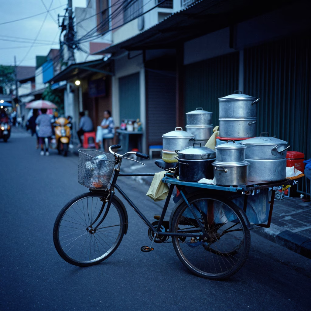 Food Vendor in Surabaya in in Surabaya, Indonesia