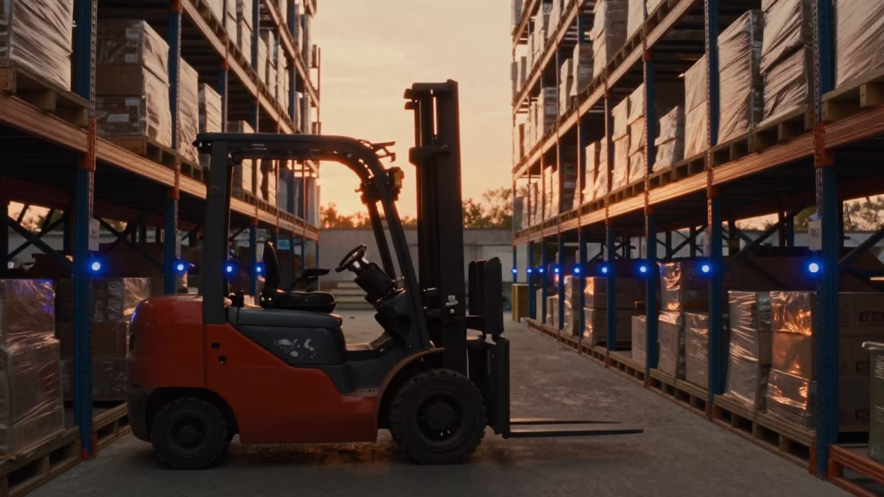 Forklift Amber Light Dispatch Office Amasya in inside a dispatch office above the dock in Amasya