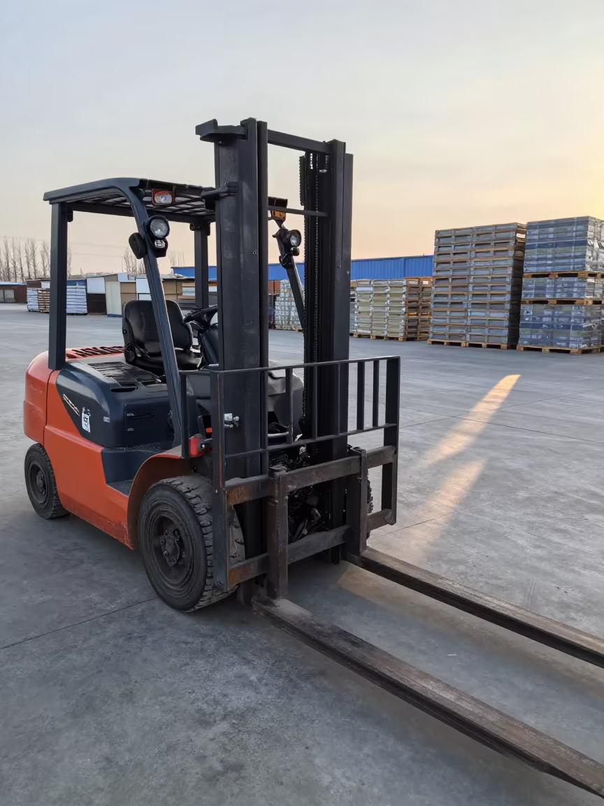 Forklift Checklist Rail in Namangan Warehouse Aisle in inside a warehouse aisle near Namangan