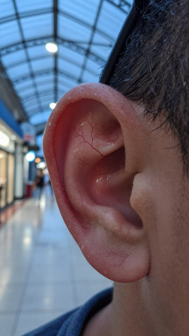 Fractal Ear Veins in Puerto La Cruz Arcade in inside a glass-roofed arcade in Puerto La Cruz