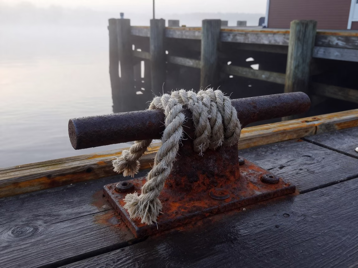Frayed Rope Fiber in Halifax in in Halifax, Canada