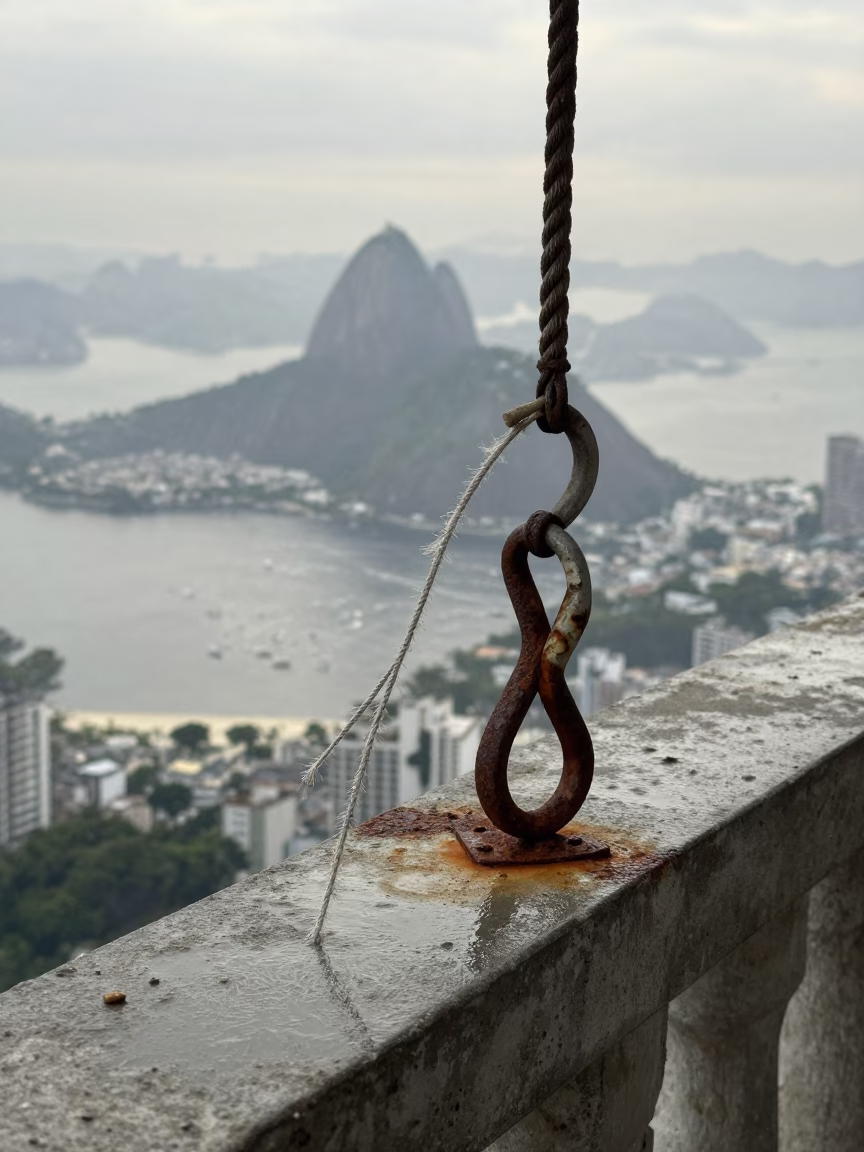 Frayed Rope Fiber in Rio De Janeiro in in Rio de Janeiro, Brazil