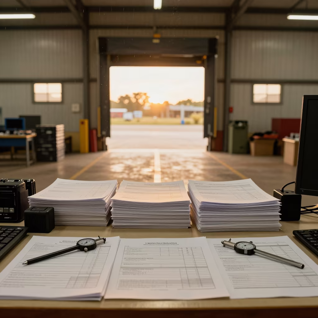 Freight Claim Desk Inspection Forms Lubumbashi in inside a fulfillment packing zone in Lubumbashi