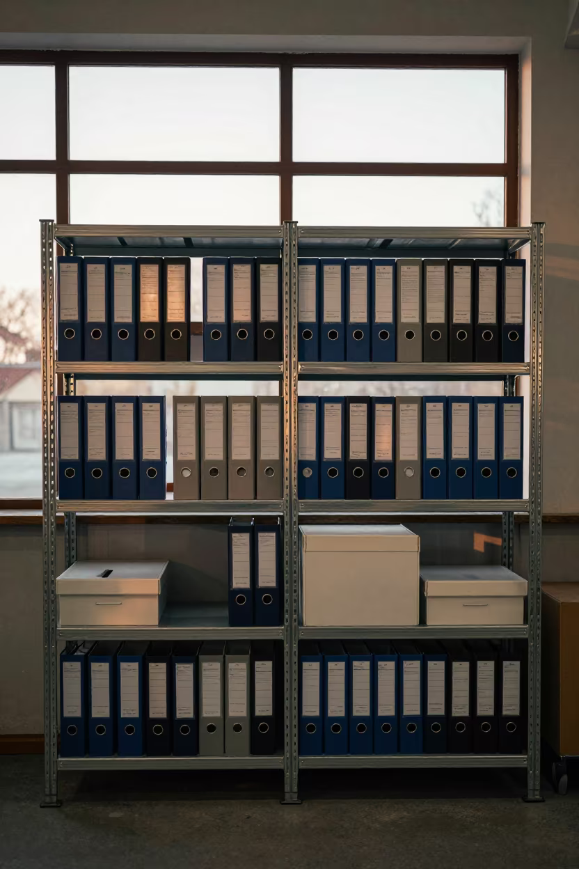 Freight Tariff Binder Shelf Wałbrzych Bay in inside a chilled distribution bay in Wałbrzych