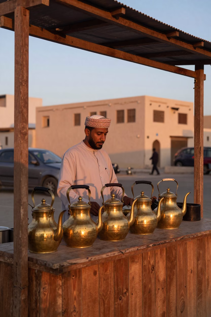 Fresh Citrus at Copper-toned Light Before Dusk in Muscat in in Muscat, Oman