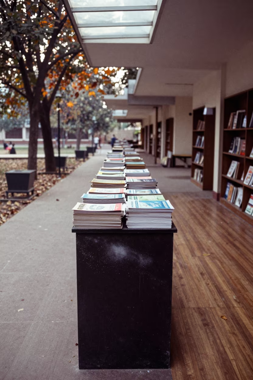 Fresh Course Packets on Outdoor Counter Ludhiana in along a schoolyard walkway in Ludhiana