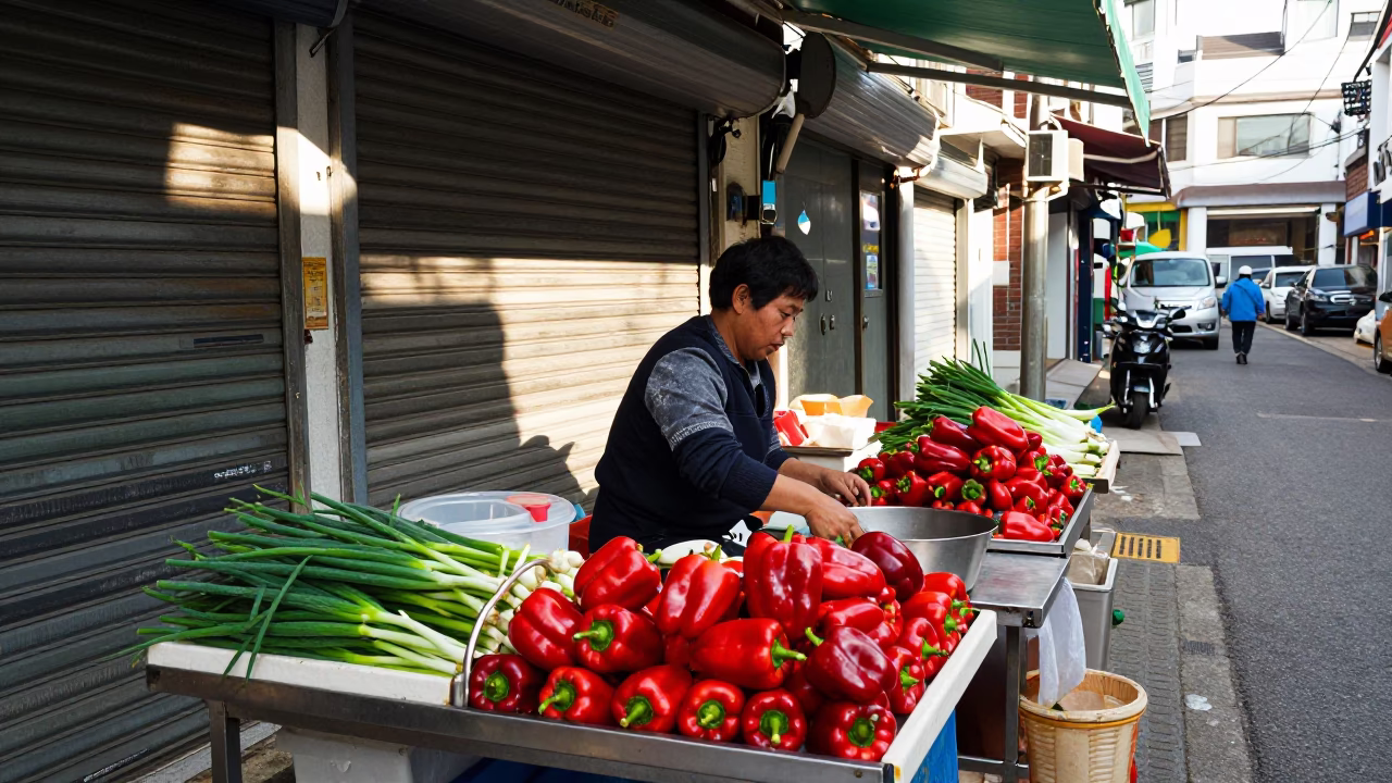 Fresh Produce in Seoul in in Seoul, South Korea