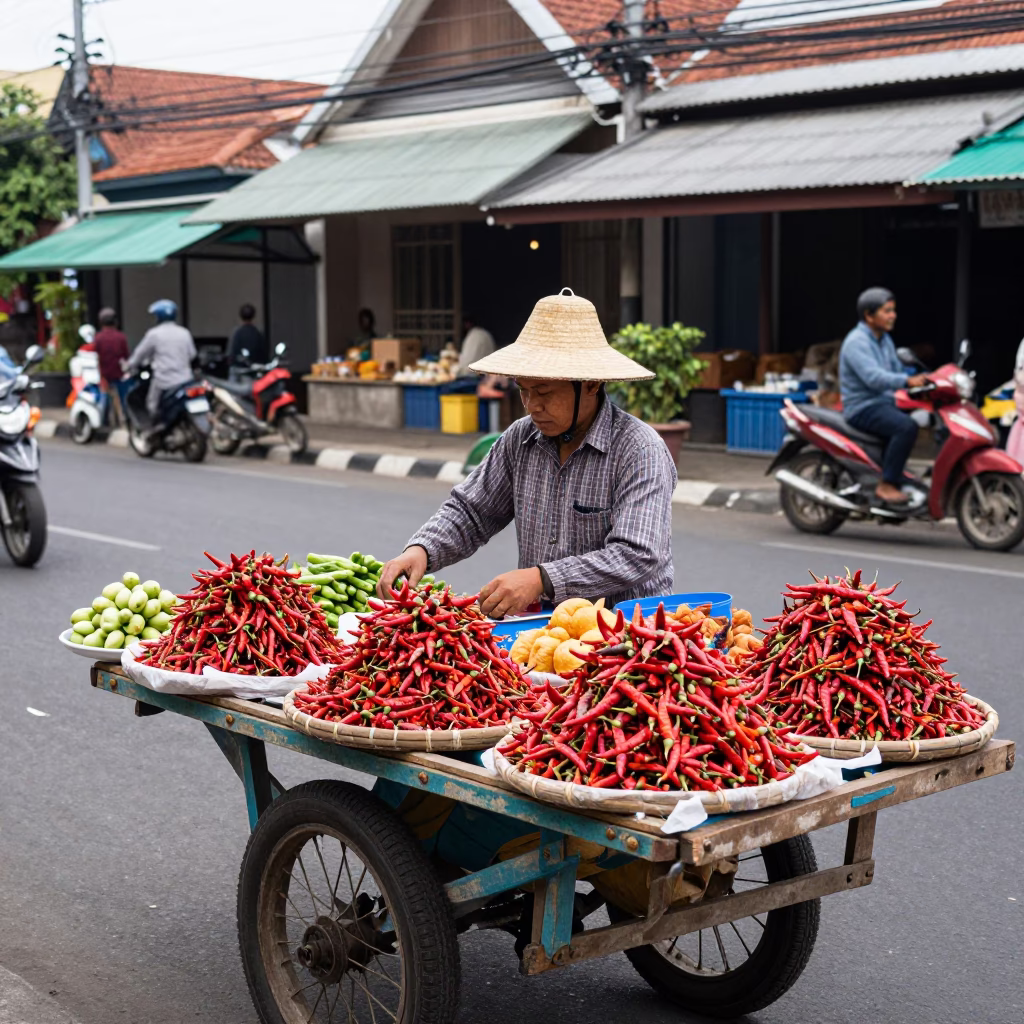 Fresh Produce in Yogyakarta in in Yogyakarta, Indonesia