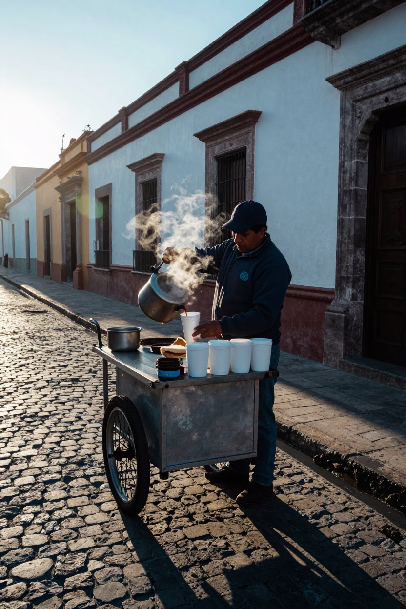Fresh Tortillas in Guadalajara at Sunrise Light in in Guadalajara, Mexico