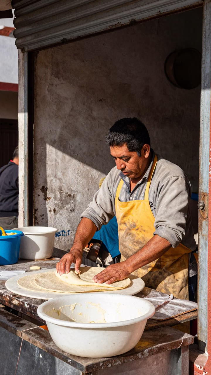 Fresh Tortillas in Guadalajara in in Guadalajara, Mexico