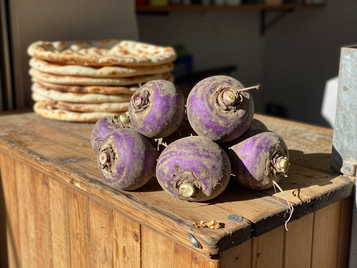 Fresh Turnips in Amman in in Amman, Jordan