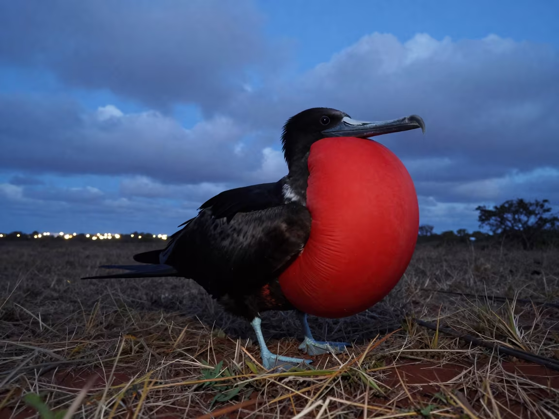 Frigatebird Red Pouch Twilight Northern Territory in in Northern Territory