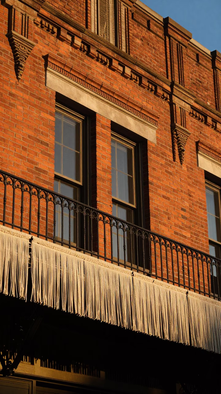 Fringe Rail in Nashville at Honeyed Evening Light in in Nashville, Tennessee, United States