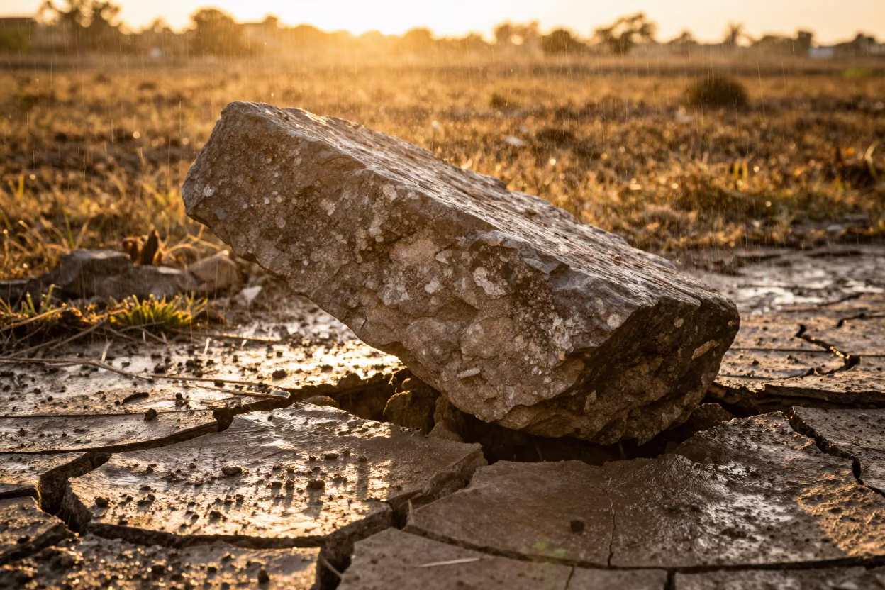 Frost Heave Stone Sunset Morelia in near Morelia