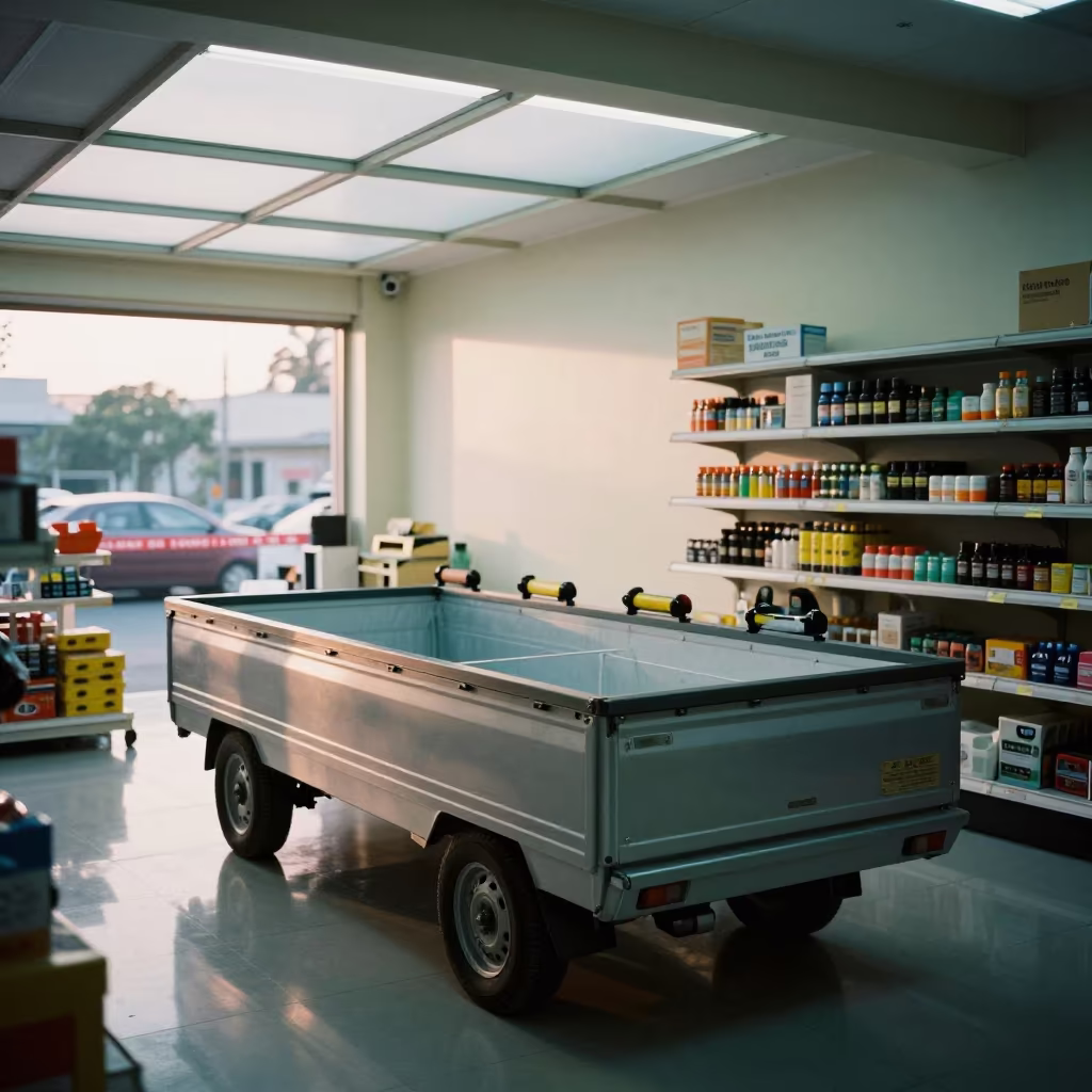 Frozen Pickup Bin in Thủ Đức Store Reset in inside a storefront display zone in Thủ Đức