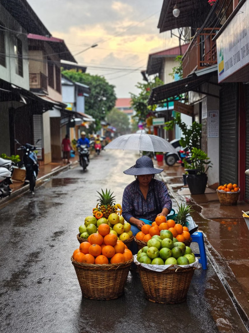 Fruit Baskets in Phnom Penh in in Phnom Penh, Cambodia