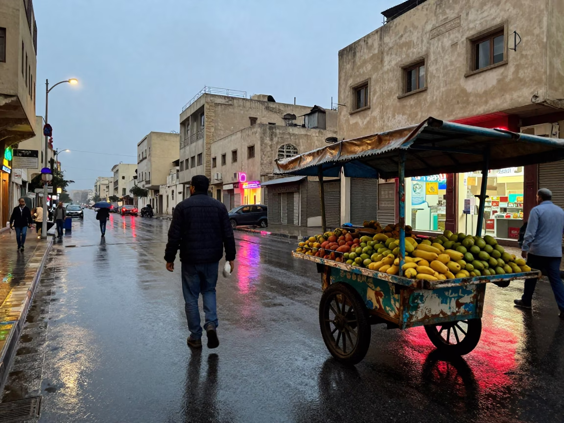 Fruit Cart in Alexandria in in Alexandria, Egypt