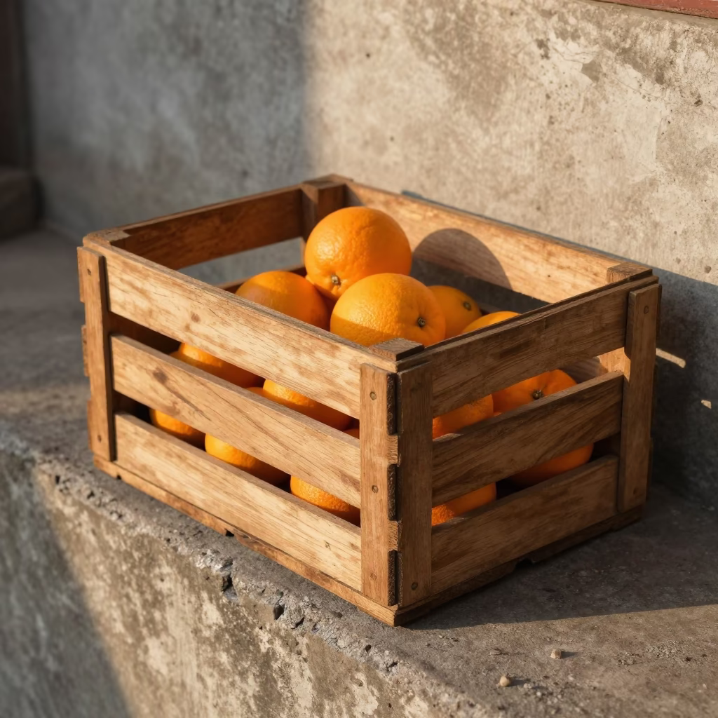 Fruit Crate in Yogyakarta in in Yogyakarta, Indonesia