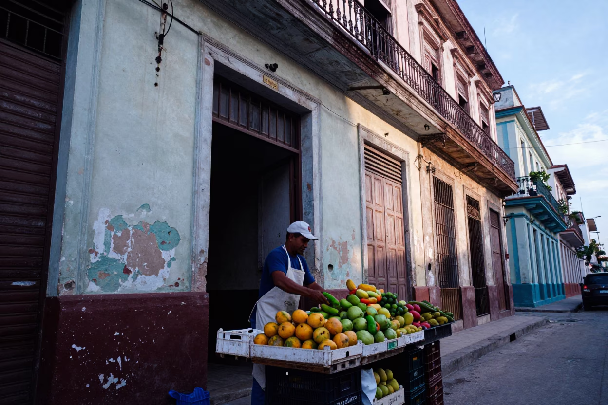 Fruit Crates in Havana in in Havana, Cuba