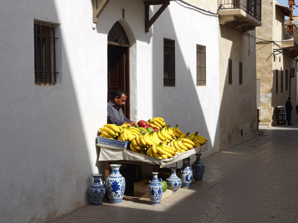 Fruit Display in Alexandria in in Alexandria, Egypt