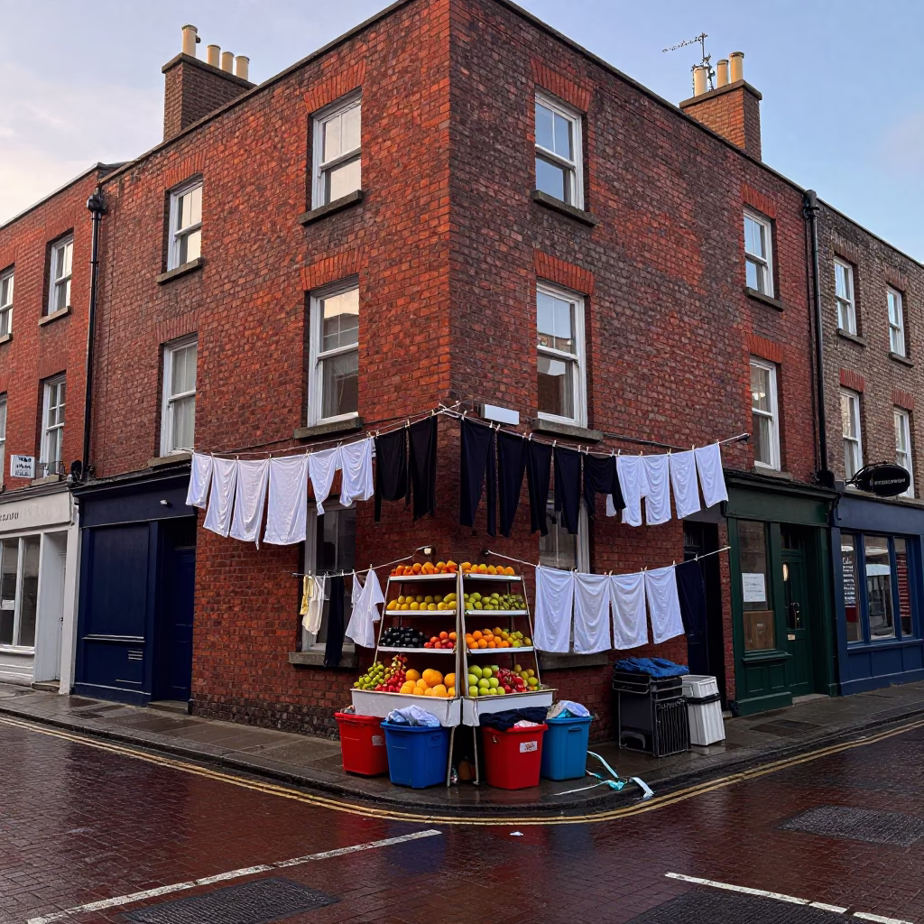 Fruit Display in Dublin in in Dublin, Ireland