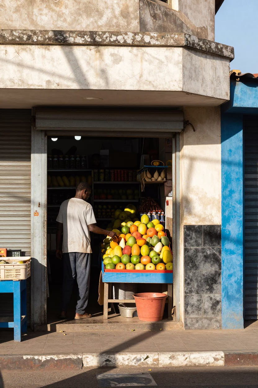 Fruit Display in Durban in in Durban, South Africa