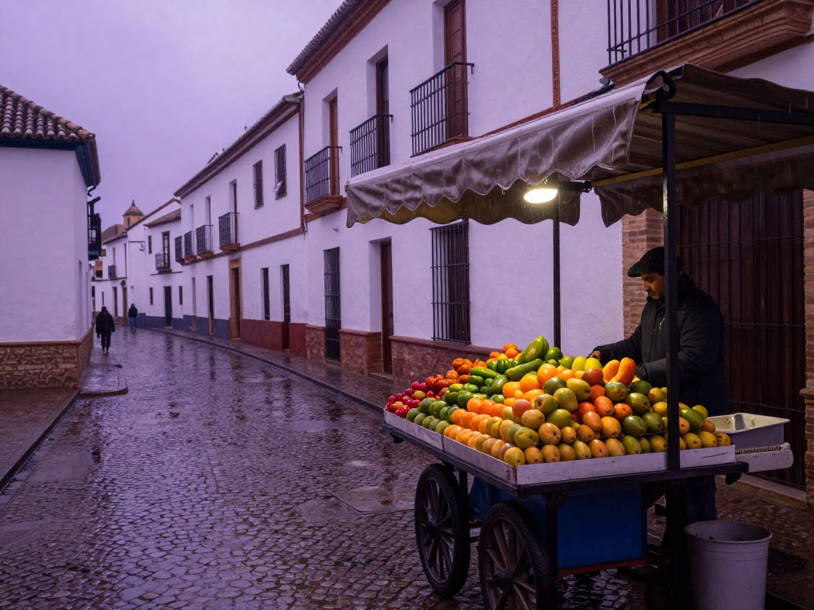 Fruit Display in Granada in in Granada, Spain