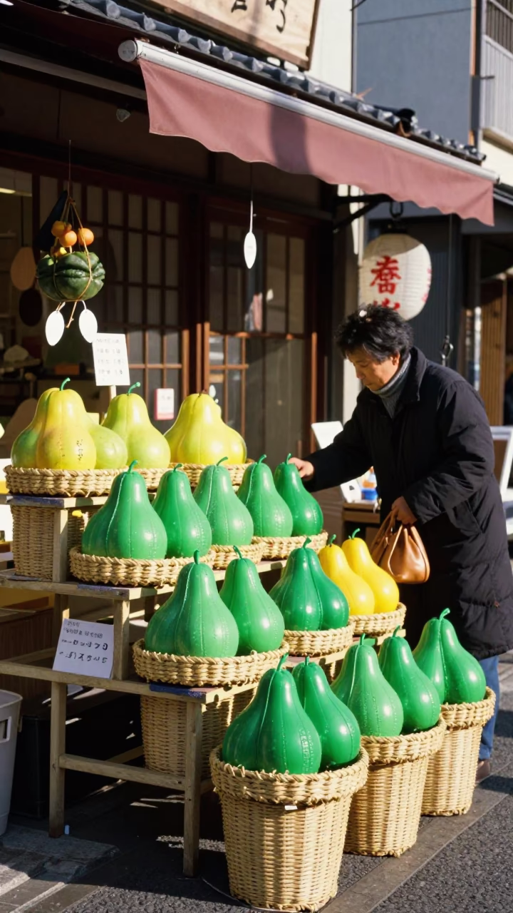 Fruit Display in Osaka in in Osaka, Japan