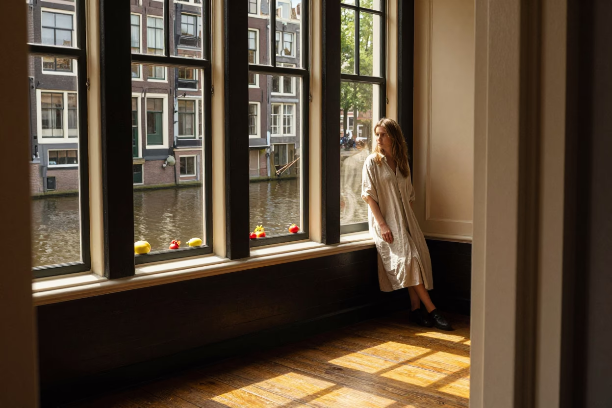 Fruit in Amsterdam at Late Afternoon Light in in Amsterdam, Netherlands