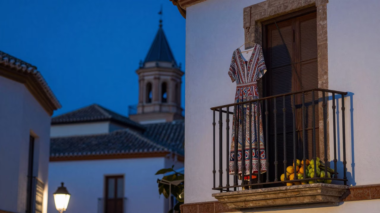 Fruit in Granada at Blue Hour in in Granada, Spain