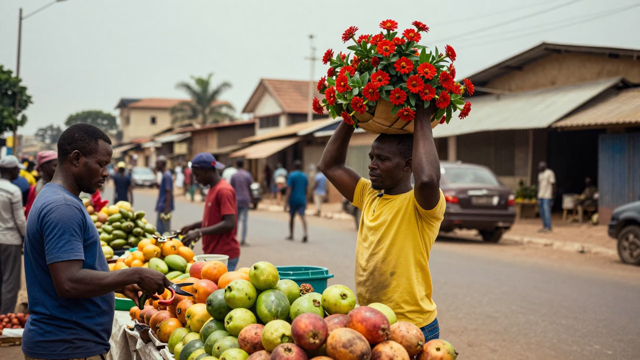 Fruit Stall in Accra in in Accra, Ghana