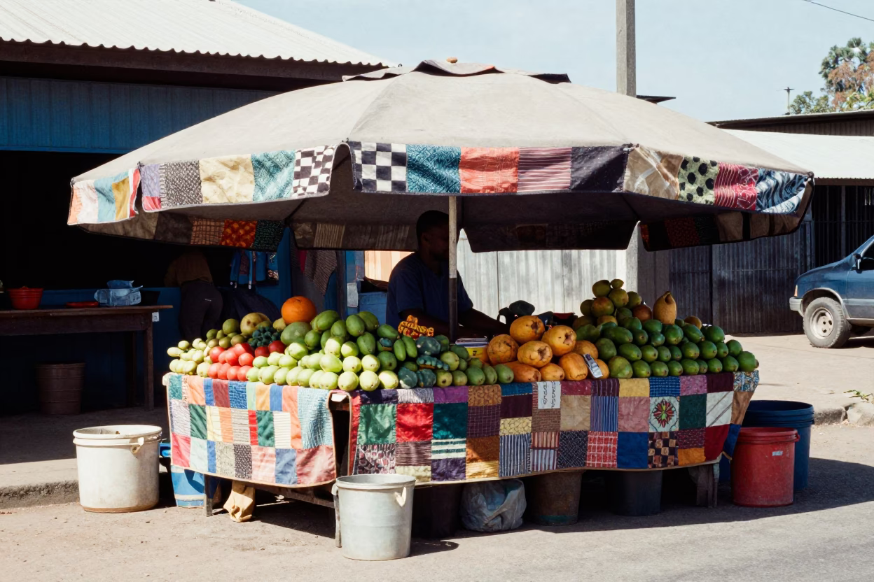 Fruit Stall in Durban in in Durban, South Africa