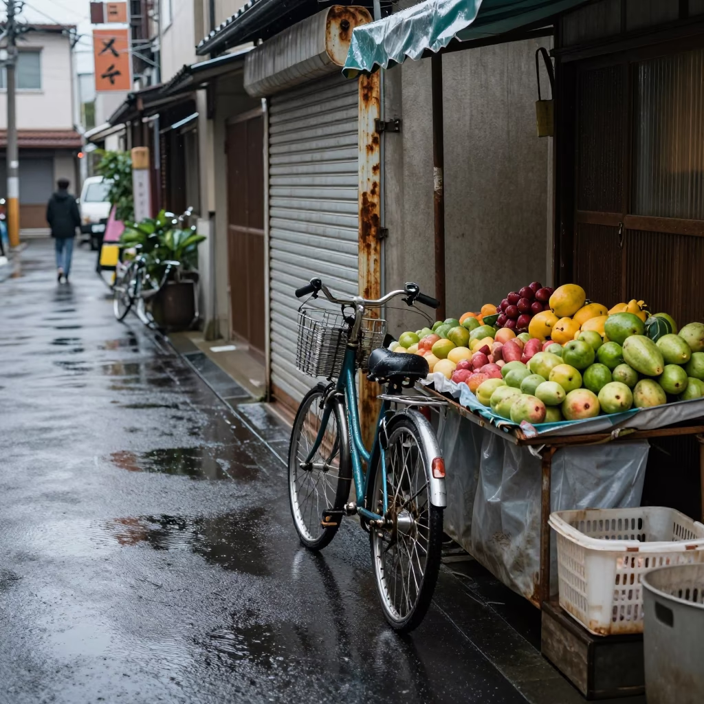 Fruit Stall in Fukuoka in in Fukuoka, Japan
