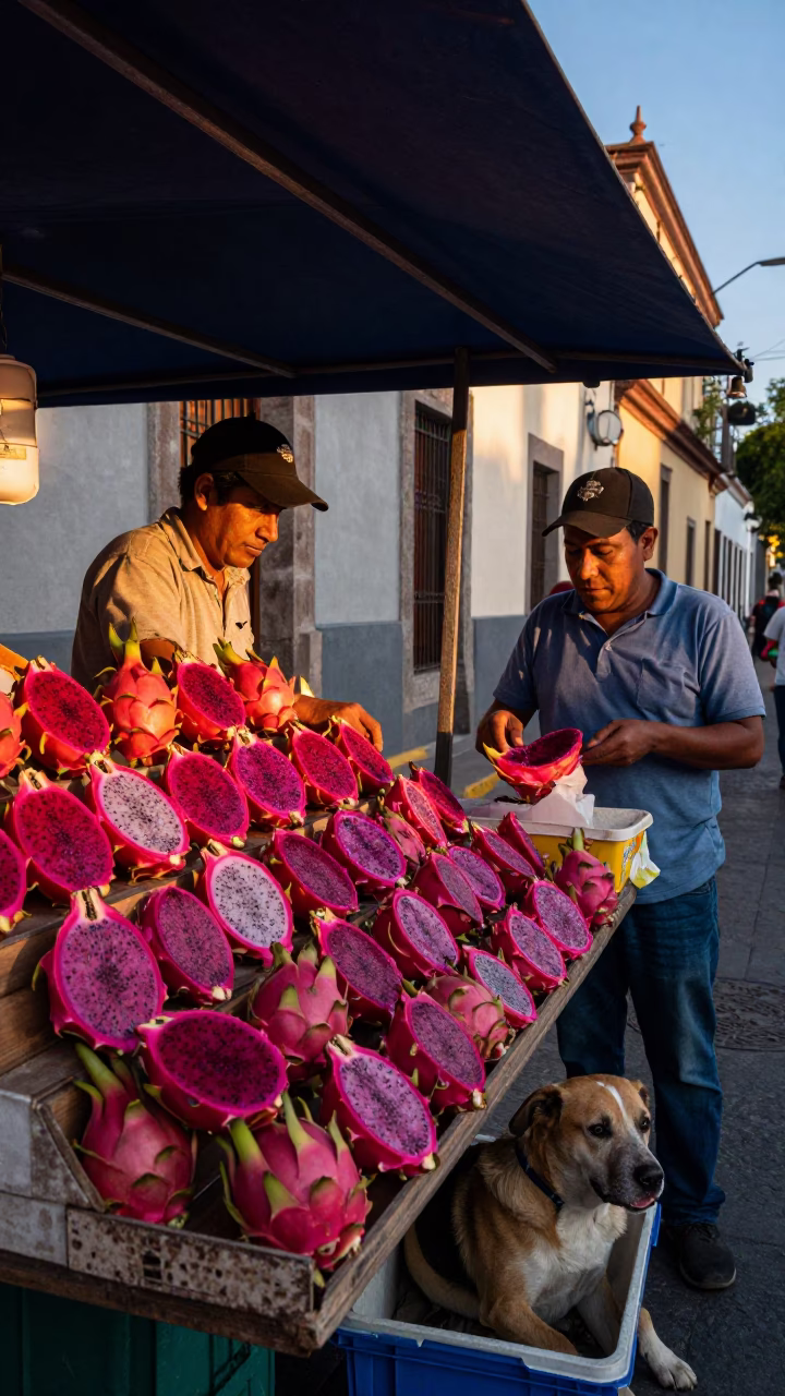 Fruit Stall in Mexico City in in Mexico City, Mexico