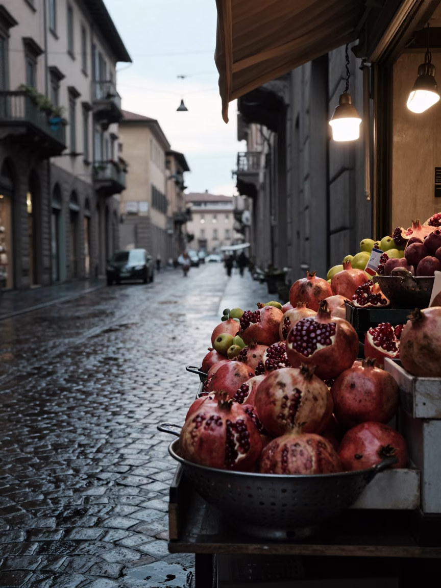 Fruit Stall in Milan in in Milan, Italy