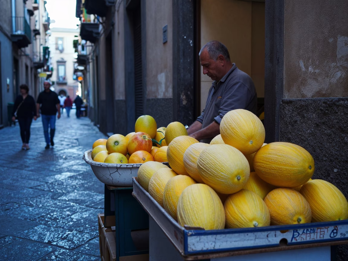 Fruit Stall in Naples in in Naples, Italy