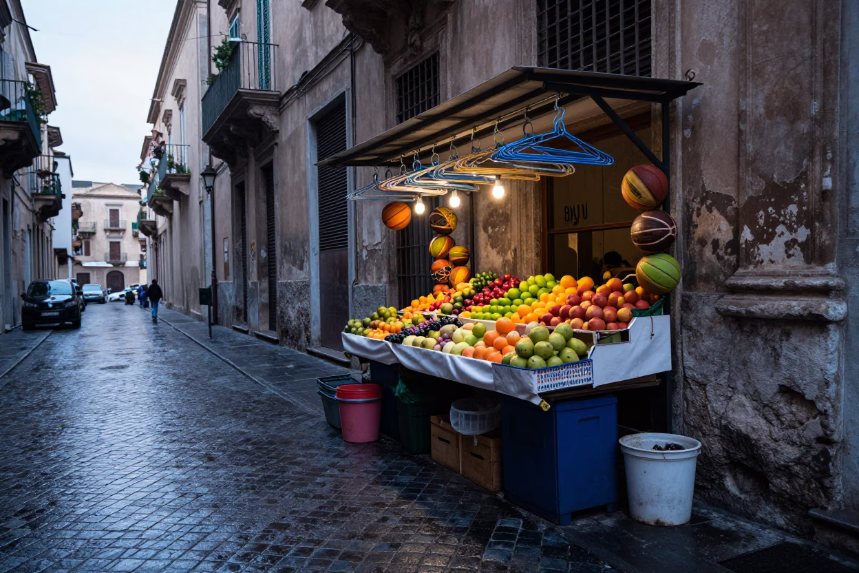 Fruit Stall in Palermo in in Palermo, Italy