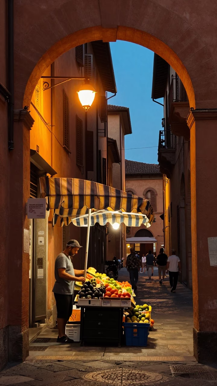 Fruit Stand in Bologna in in Bologna, Italy